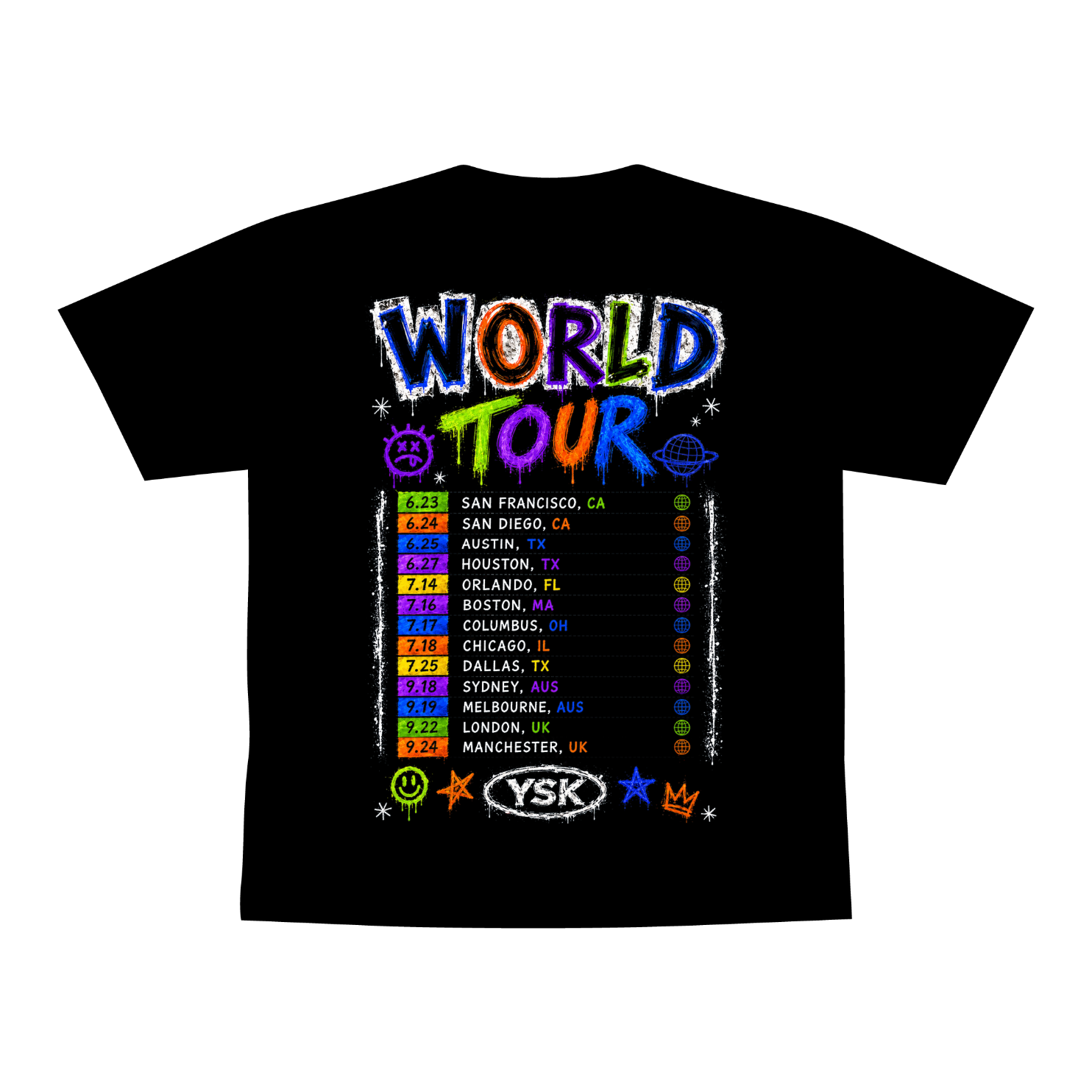 YSK WORLD TOUR TEE